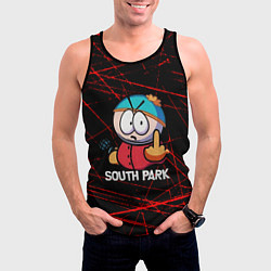 Майка-безрукавка мужская Мультфильм Южный парк Эрик South Park, цвет: 3D-черный — фото 2