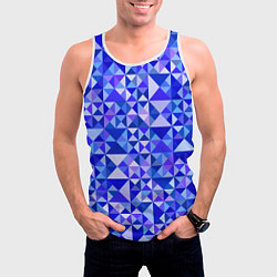 Майка-безрукавка мужская Камуфляж спортивный Призма - Лагуна, цвет: 3D-белый — фото 2