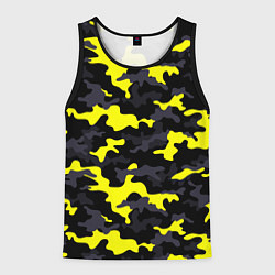 Майка-безрукавка мужская Black Camo, цвет: 3D-черный