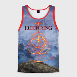 Майка-безрукавка мужская Elden Ring, Logo, цвет: 3D-красный