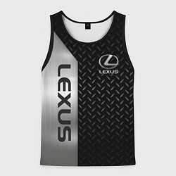 Майка-безрукавка мужская Lexus Лексус Сталь матал, цвет: 3D-черный