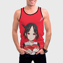 Майка-безрукавка мужская Kaguya Heart, цвет: 3D-черный — фото 2