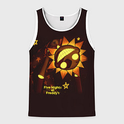 Майка-безрукавка мужская Five Nights at Freddys Security Breach - Воспитате, цвет: 3D-белый