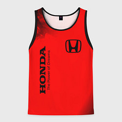 Майка-безрукавка мужская HONDA DREAMS - Огонь, цвет: 3D-черный