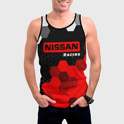 Майка-безрукавка мужская НИССАН Racing Графика, цвет: 3D-черный — фото 2