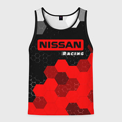 Майка-безрукавка мужская НИССАН Racing Графика, цвет: 3D-черный
