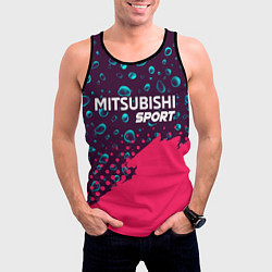 Майка-безрукавка мужская MITSUBISHI Sport Краски, цвет: 3D-черный — фото 2