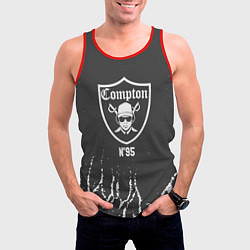 Майка-безрукавка мужская Compton Комптон, цвет: 3D-красный — фото 2