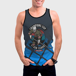 Майка-безрукавка мужская Хоккей супер лига, цвет: 3D-черный — фото 2