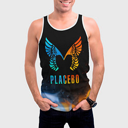 Майка-безрукавка мужская Placebo, Logo, цвет: 3D-белый — фото 2