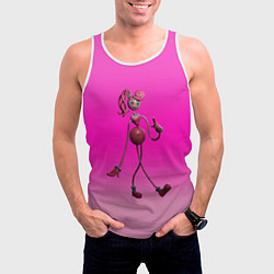 Майка-безрукавка мужская POPPY PLAYTIME МАМА ДЛИННЫЕ НОГИ, цвет: 3D-белый — фото 2