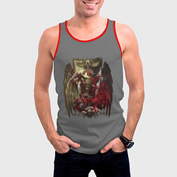 Майка-безрукавка мужская Blood Angels symbol, цвет: 3D-красный — фото 2