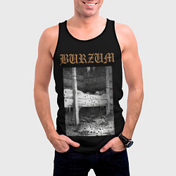 Майка-безрукавка мужская Burzum cockroaches, цвет: 3D-черный — фото 2