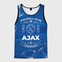 Майка-безрукавка мужская Ajax Football Club Number 1, цвет: 3D-черный