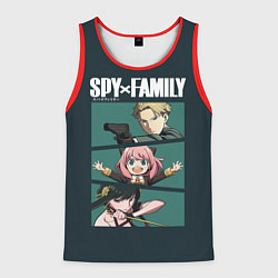 Мужская майка без рукавов SPY X FAMILY СЕМЬЯ ШПИОНА ЛОЙД, АНЯ, ЙОР
