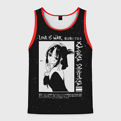 Мужская майка без рукавов KAGUYA SHINOMIYA В ЛЮБВИ КАК НА ВОЙНЕ