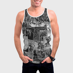 Майка-безрукавка мужская Тёмные души комикс, цвет: 3D-белый — фото 2