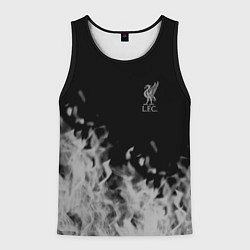 Майка-безрукавка мужская Liverpool Серое пламя, цвет: 3D-черный