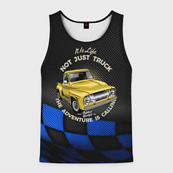 Майка-безрукавка мужская Желтый старый пикап, цвет: 3D-черный