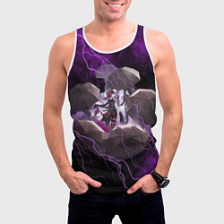 Майка-безрукавка мужская Кафка Honkai star rail, цвет: 3D-белый — фото 2