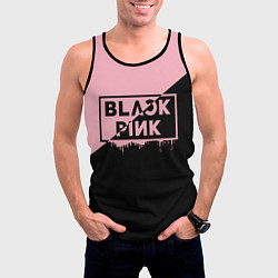 Майка-безрукавка мужская BLACKPINK BIG LOGO, цвет: 3D-черный — фото 2