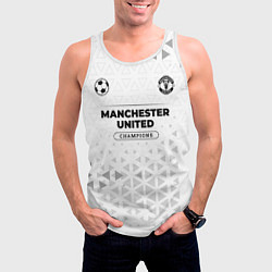 Майка-безрукавка мужская Manchester United Champions Униформа, цвет: 3D-белый — фото 2