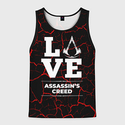 Майка-безрукавка мужская Assassins Creed Love Классика, цвет: 3D-черный