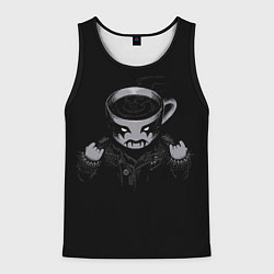 Майка-безрукавка мужская Black Metal Coffee, цвет: 3D-черный
