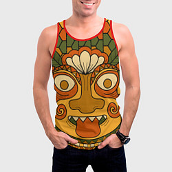 Майка-безрукавка мужская Polynesian tiki TRICKY, цвет: 3D-красный — фото 2