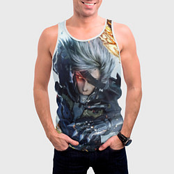 Майка-безрукавка мужская Metal Gear Rising: Revengeance, цвет: 3D-белый — фото 2