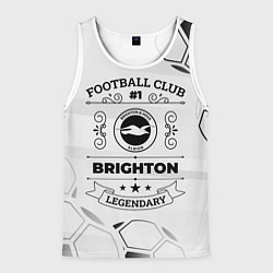 Майка-безрукавка мужская Brighton Football Club Number 1 Legendary, цвет: 3D-белый