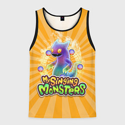 Майка-безрукавка мужская My Singing Monsters Вужас, цвет: 3D-черный