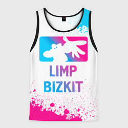 Майка-безрукавка мужская Limp Bizkit Neon Gradient, цвет: 3D-черный