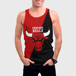 Майка-безрукавка мужская Chicago Bulls NBA, цвет: 3D-красный — фото 2