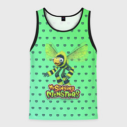 Майка-безрукавка мужская My singing Monsters - Жужук, цвет: 3D-черный