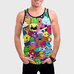 Майка-безрукавка мужская Монстрики Nastiprazdnik, цвет: 3D-черный — фото 2