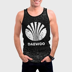 Майка-безрукавка мужская Daewoo с потертостями на темном фоне, цвет: 3D-черный — фото 2