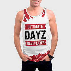 Майка-безрукавка мужская DayZ: best player ultimate, цвет: 3D-белый — фото 2