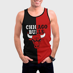 Майка-безрукавка мужская Чикаго Буллз black & red, цвет: 3D-черный — фото 2