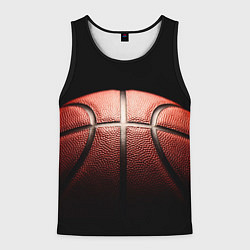 Майка-безрукавка мужская Basketball ball, цвет: 3D-черный