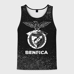 Майка-безрукавка мужская Benfica с потертостями на темном фоне, цвет: 3D-черный