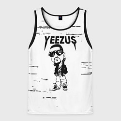 Майка-безрукавка мужская Kanye west - yeezus, цвет: 3D-черный