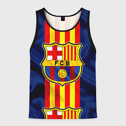 Майка-безрукавка мужская Фк Барселона Лого, цвет: 3D-черный