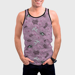 Майка-безрукавка мужская Драконьи волны, цвет: 3D-черный — фото 2