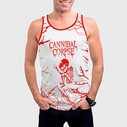 Майка-безрукавка мужская Cannibal Corpse ветки, цвет: 3D-красный — фото 2