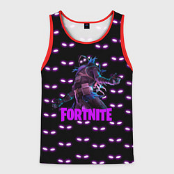 Майка-безрукавка мужская Fortnite raven - глаза, цвет: 3D-красный