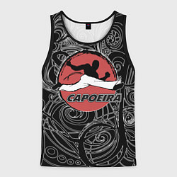 Майка-безрукавка мужская Capoeira fighter jump, цвет: 3D-черный