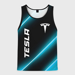 Мужская майка без рукавов Tesla неоновые лампы