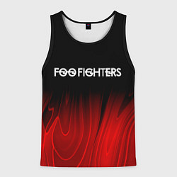 Майка-безрукавка мужская Foo Fighters red plasma, цвет: 3D-черный