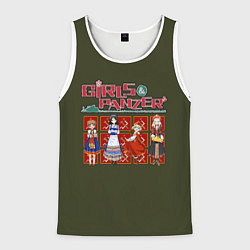 Майка-безрукавка мужская Девушки и танки - команда Правда, цвет: 3D-белый
